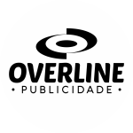 Logotipo Overline Publicidade Branco
